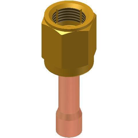 Danfoss FSA 22 adapter - 1/4", Flare, 1/4", Lodde, Zubehör Heizen