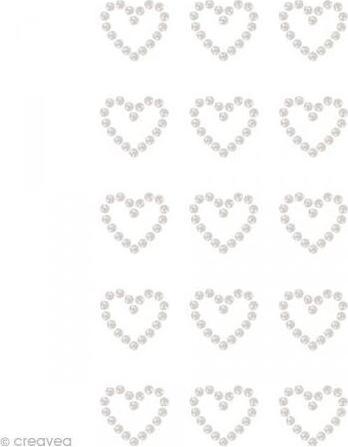 Actual product image Rico Design Paper Poetry Perlen-Sticker Herzen