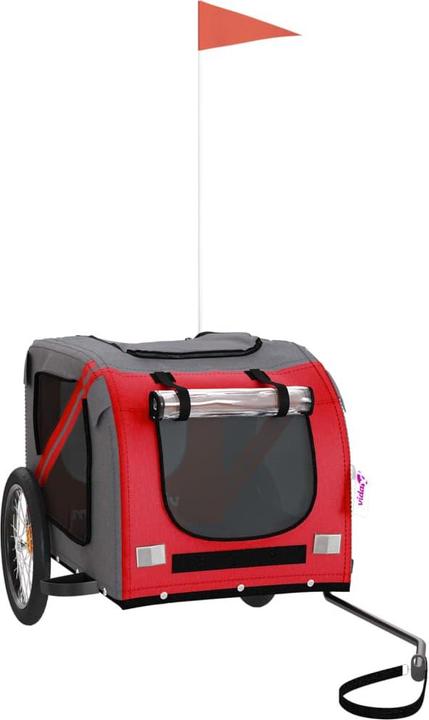Image du produit VidaXL Remorque vélo chien Noir Tissu Oxford et