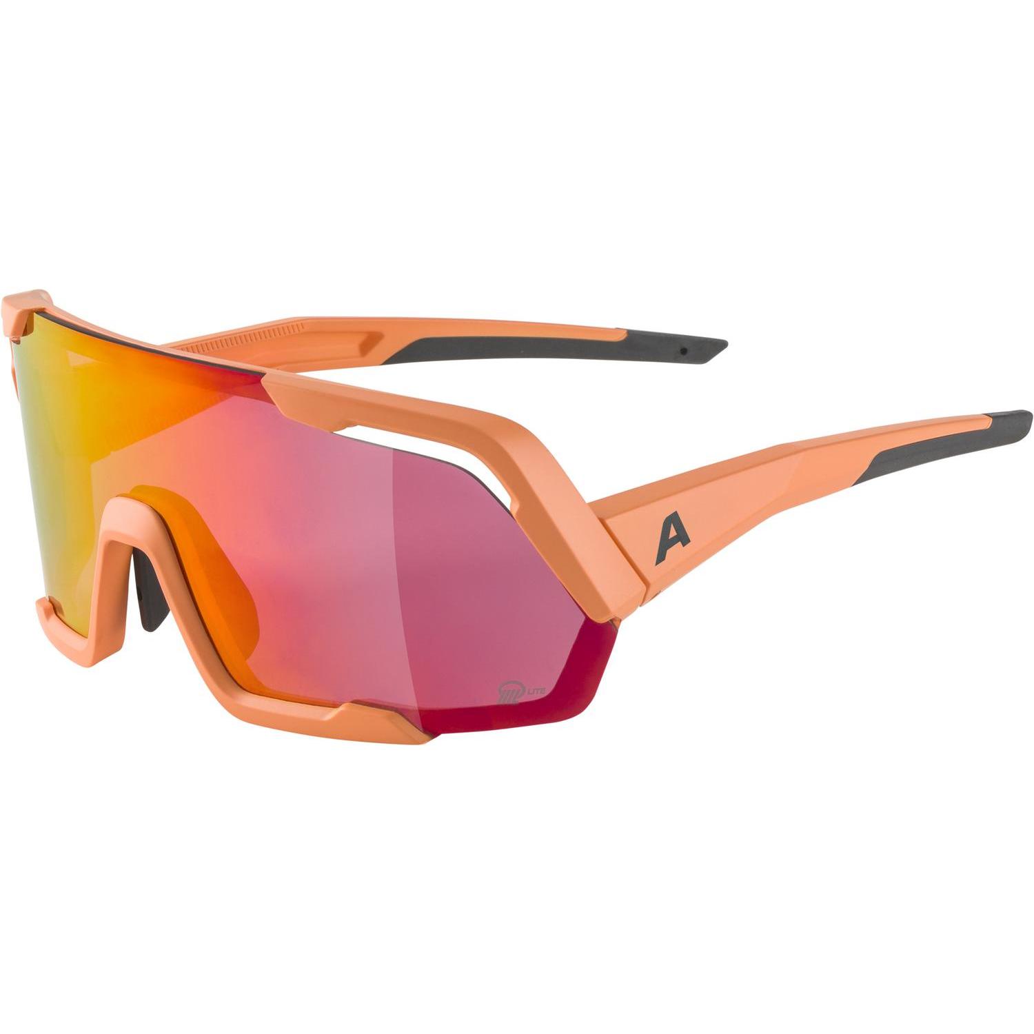 ALPINA SPORTS, Unisex, Occhiali sportivi, Rocket Q-Lite (Specchio rosa pesca opaco, Pink), Rosa