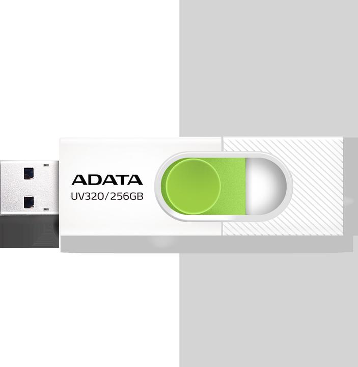 Image du produit Adata Pendrive UV320 USB3.2 blanc-vert (256 Go, USB-A)