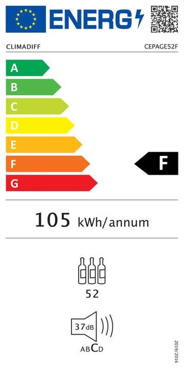 Energy Label Climadiff CEPAGE52F