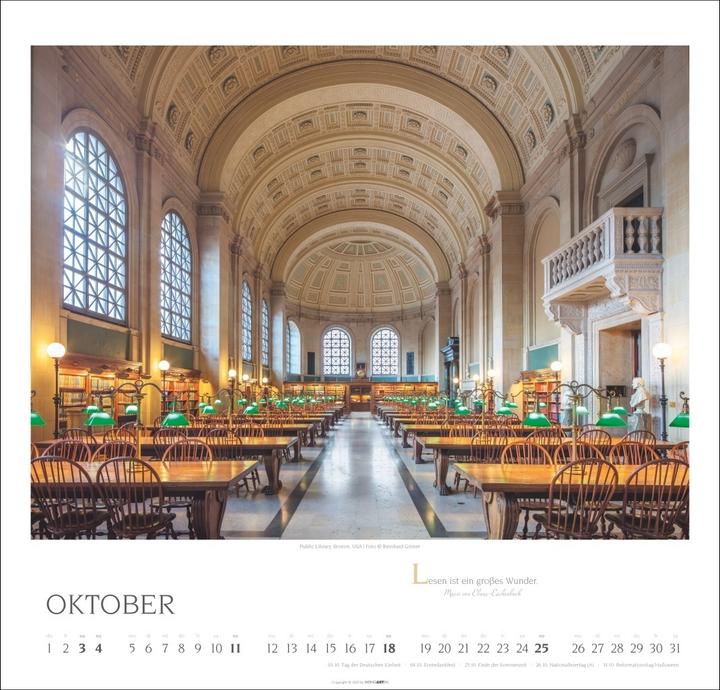 Actual product image Welt der Bibliotheken Kalender 2026 (Special)