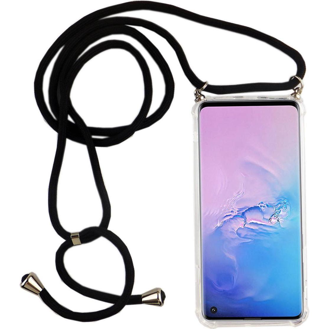 König Design Handyhülle für Samsung Galaxy S10 Schutzcase Backcover Bumper Etuis Transparent, Handykette, Transparent