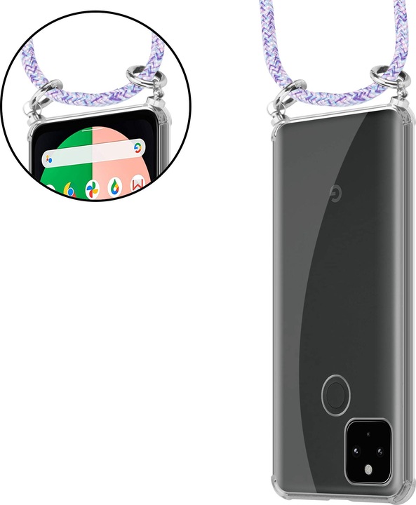 Produktbild Cadorabo TPU Handy Kette SILBER Cover