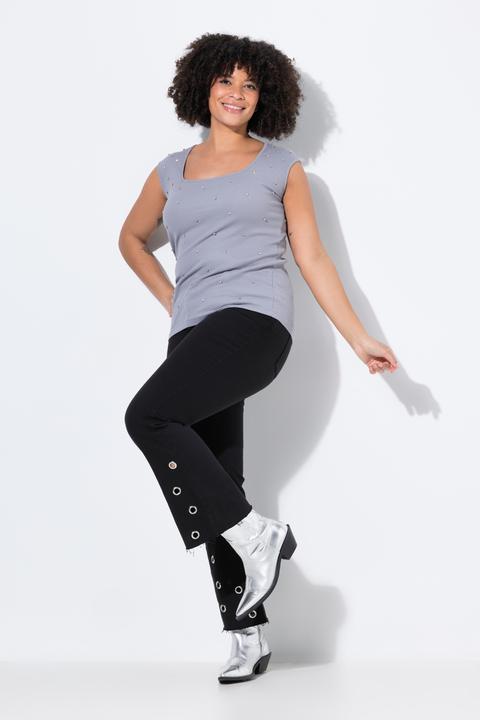 Produktbild Angel of Style Jeans Claire, Metallösen am Saum, 5-Pocket (46)