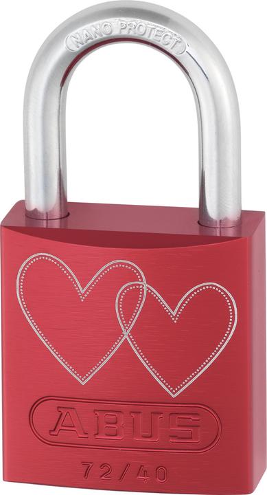 Produktbild Abus 72/40 red Love Lock 4 Lock-Tag