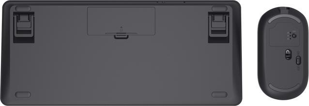 Productafbeelding Trust Lyra - Draadloos Toetsenbord en Muis - Multi connect - Oplaadbaar - Azerty BE - Zwart (BE, Draadloze)