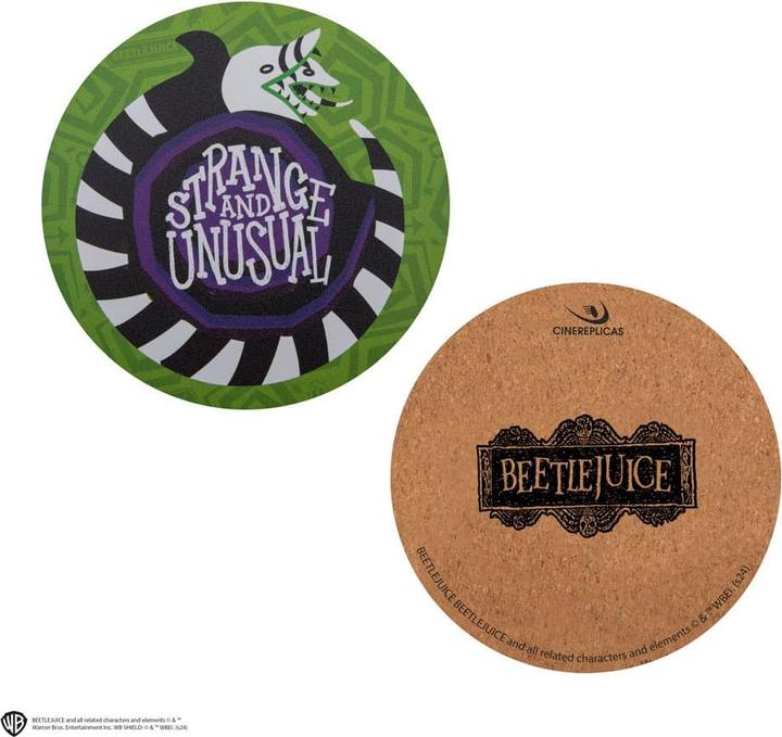 Actual product image Cinereplicas Beetlejuice coaster 4-pack (4 x)