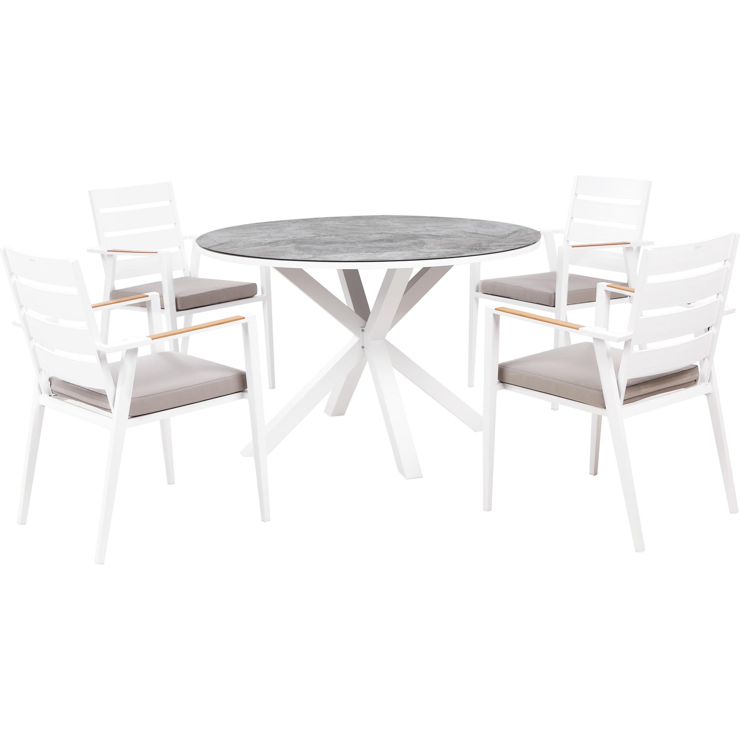Beliani, Gartentisch + Balkontisch, Maletto / Taviano (120 cm)