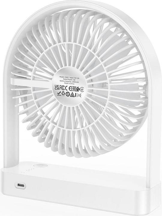 Actual product image Hoco Other small household appliances ultra thin desktop fan HX65 white (25 dB)