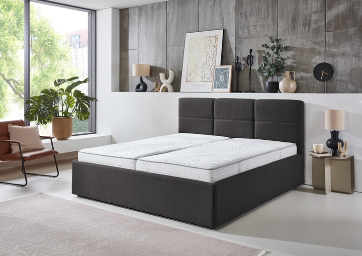 Actual product image Sun garden Durango upholstered bed wood/polyester (140 x 180 cm)