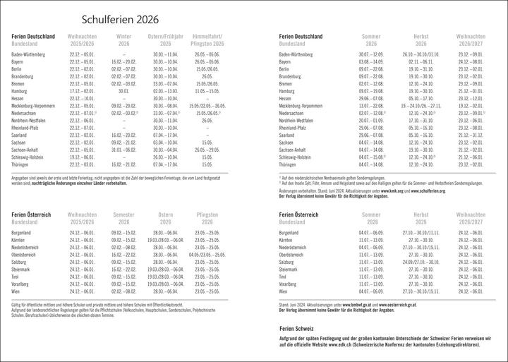 Valori nutrizionali e ingredienti Kalenderbuch A6 gelb 2026 (A6, 1 settimana / 2 pagine)