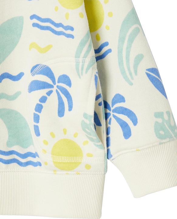 Produktbild Vertbaudet Jungen Kapuzensweatjacke mit Surferprints allover (104)