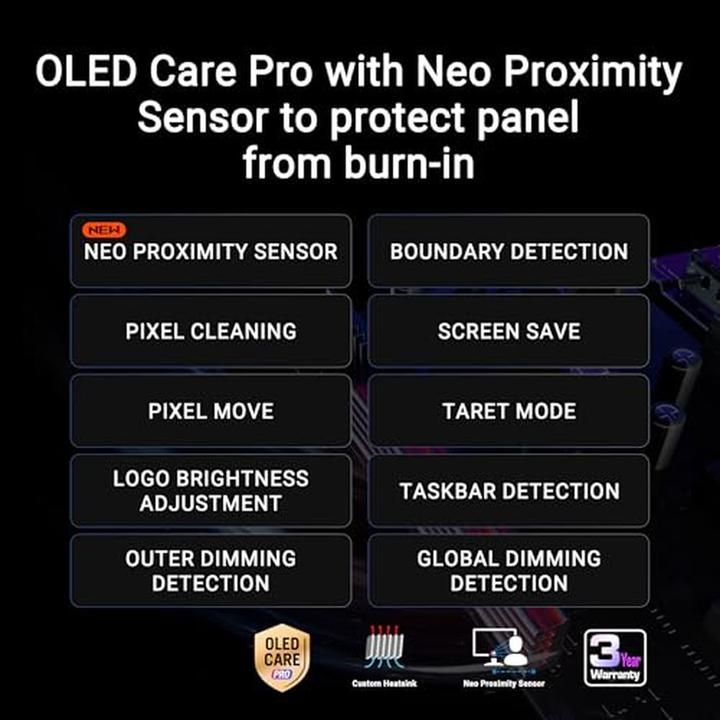 Actual product image ASUS ROG Swift OLED PG27UCDM (3840 x 2160 Pixels, 26.50")
