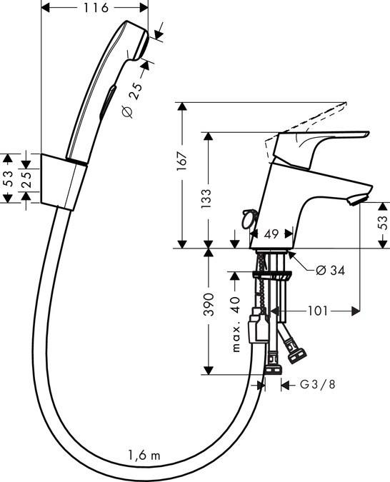 Actual product image hansgrohe Focus Single
