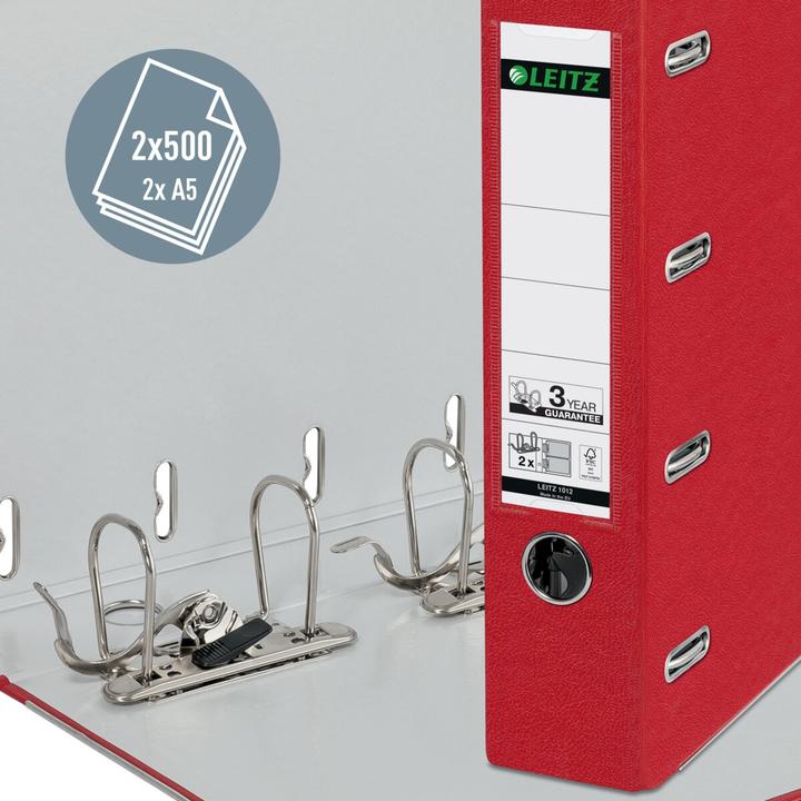 Produktbild Leitz Doppelordner (A5, 75 mm, 5 Stück)