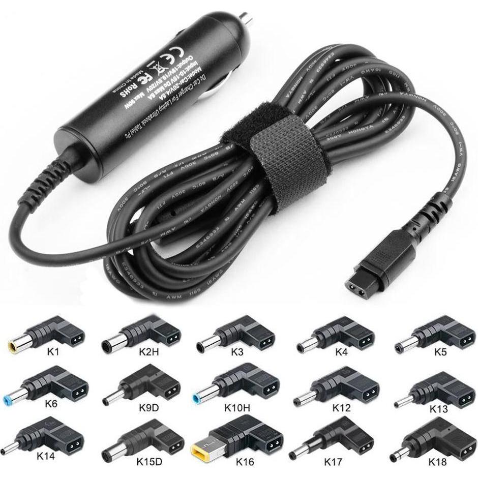 CoreParts MicroBattery MBXUN-90W-DC0001 Auto 90W Schwarz Netzteil & Spannungsumwandler (90 W), Notebook Netzteil, Schwar...