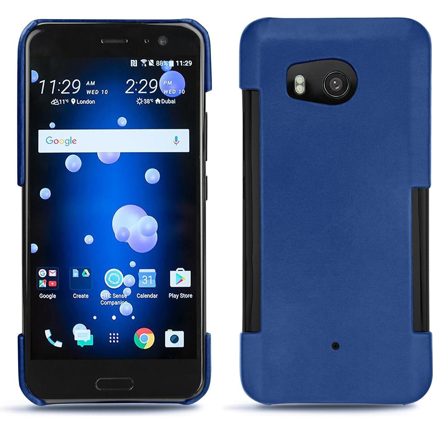 Noreve Lederschutzhülle (HTC U11), Smartphone Hülle, Blau
