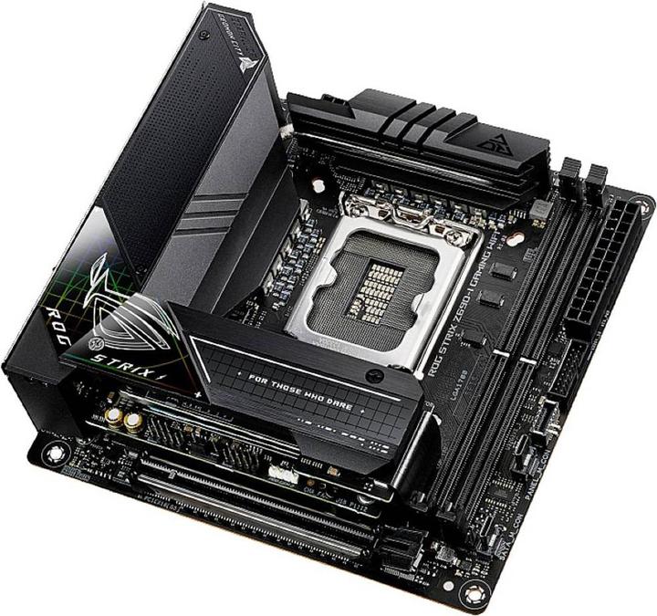 Productafbeelding ASUS ROG STRIX Z690-I GAMING WIFI (LGA 1700, Intel Z690 (DDR5), Mini-ITX)