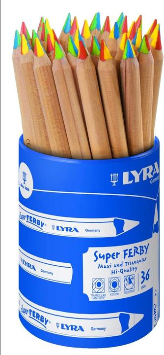 Produktbild Lyra Plastic Pot With 36 Super-Ferby® Unlacquered 4-Color Lead (36x)