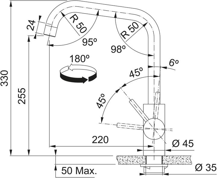 Actual product image Franke Fittings cube