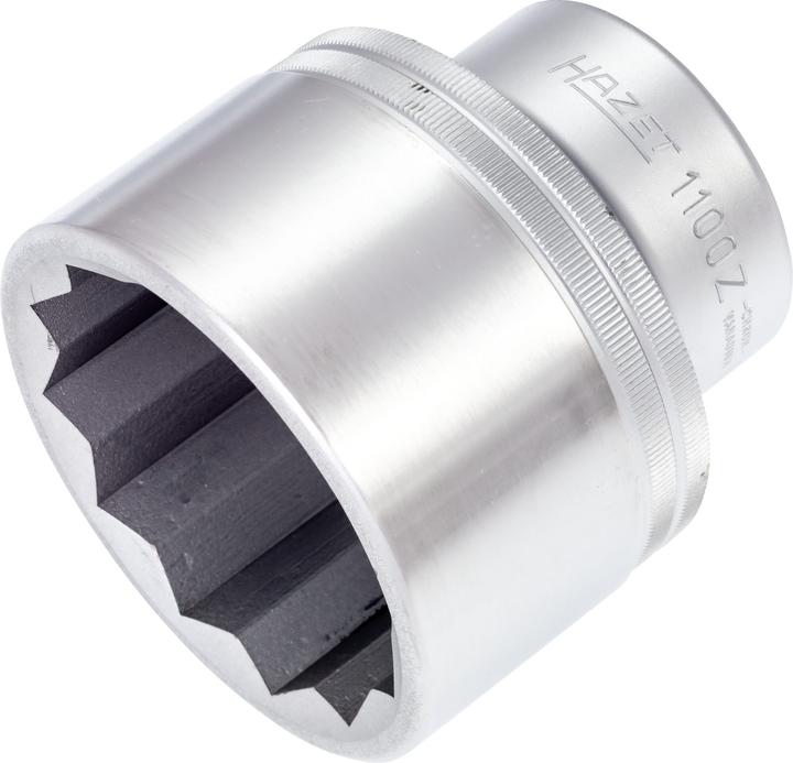 Actual product image HAZET Socket ∙ 12-point 1100Z-65 ∙ Square, hollow 25 mm (1 inch) ∙ Outside 12-point profile ∙ 65 mm… (65 mm)
