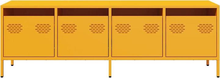 Image du produit vidaXL Armoire TV Table TV Lowboard Meuble TV jaune moutarde Acier (135 x 39 x 43.50 cm)
