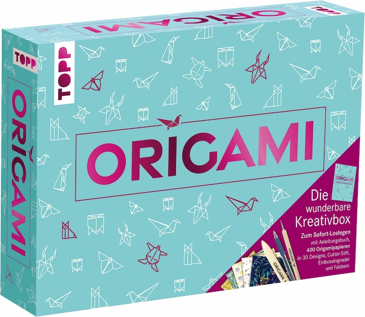 Produktbild Topp Origami - Die wunderbare Kreativbox. Mit Anleitungsbuch und Material (Deutsch, Armin Täubner, 2024)