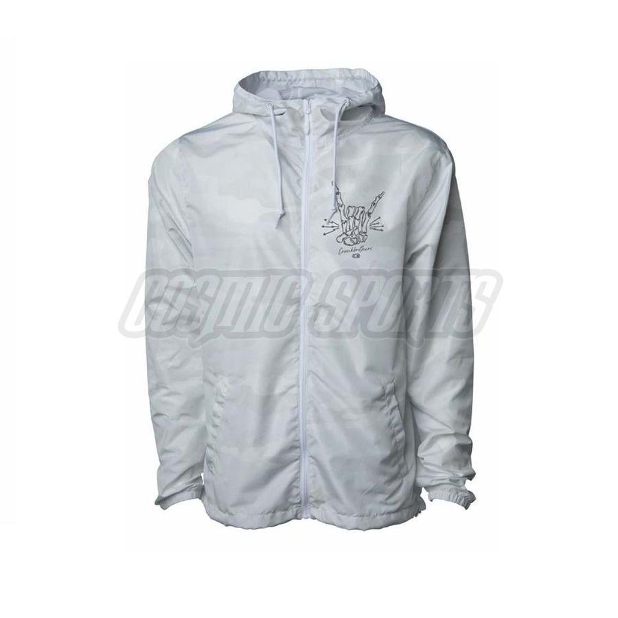Crankbrothers, Herren, Velojacke, Rock & Roll Windbreaker Range Men, white camo, S (S), Mehrfarbig, S