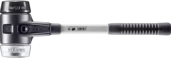 Actual product image Halder SIMPLEX soft-face mallet, rubber composition / soft metal with reinforced malleable cast iron