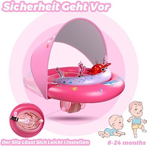 Actual product image Activity Board Swim ring baby UPF50+