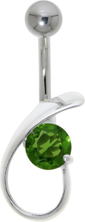 Image du produit Bijouteria Piercing nombril (Acier inoxydable, Argent 925, Zircone)