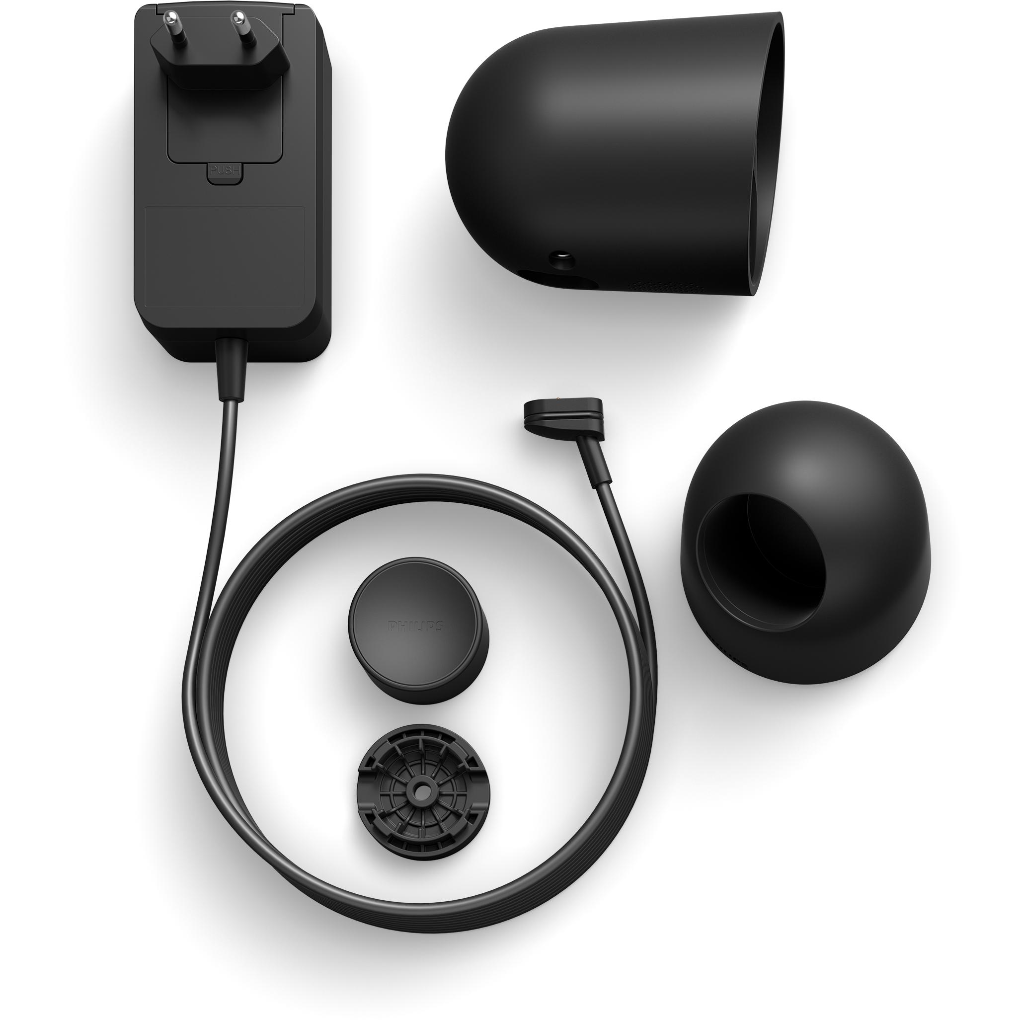 Thumbnail - Philips Hue Secure kabelgebundene Kamera mit Standfuss (1920 x 1080 Pixels), Netzwerkkamera, Schwarz