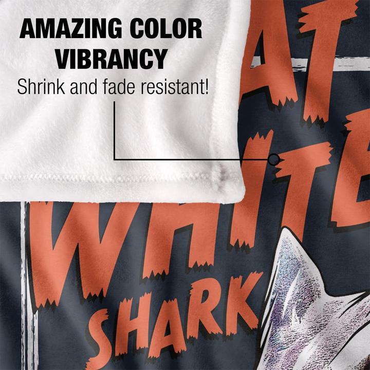 Produktbild Shark Week Decke Weisshai (152 x 127 cm)