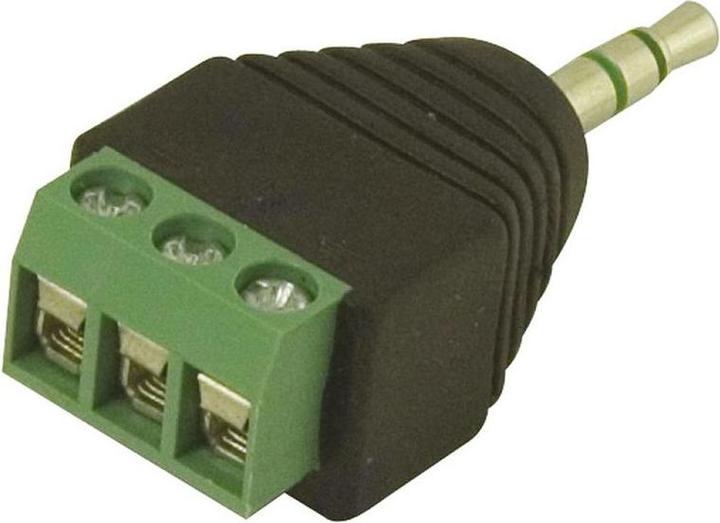 RS PRO Jack Connector 3.5 mm Cable Mount Stereo Plug, 3Pole, Packung à 5 Stück