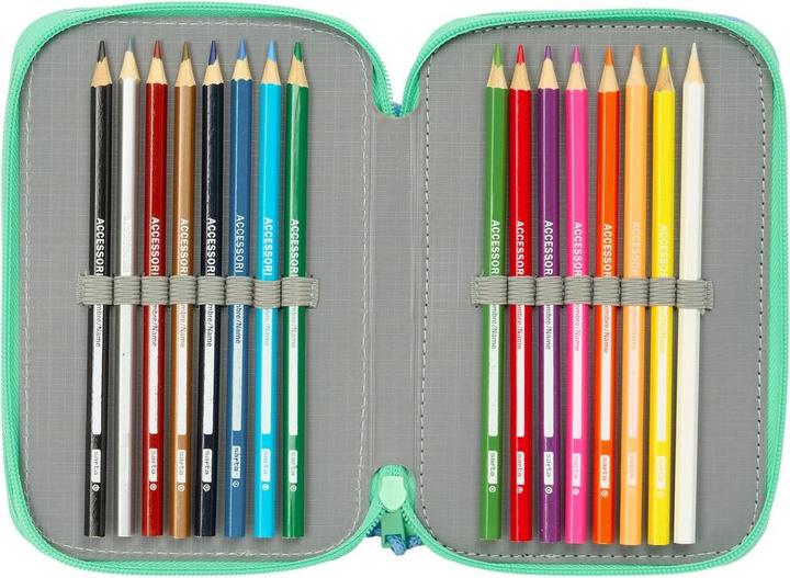 Produktbild Bluey Dreifaches Mehrzweck-Etui Sisters Grün Wasser 12,5 X 19,5 X 5,5 Cm 37 Stücke