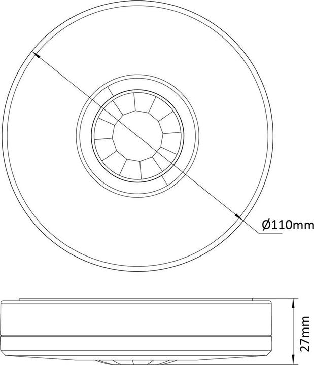 Image du produit Maclean Détecteur extérieur de mouvement infrarouge 360° MCE293 (Blanc) (8 m)