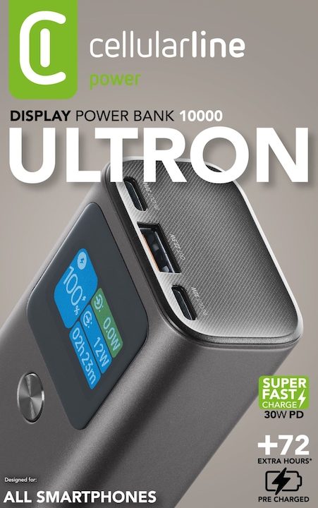 Immagine prodotto Cellularline CELLULAR LINE Ultron 10000 (10000 mAh (10000 mAh, 30 W)