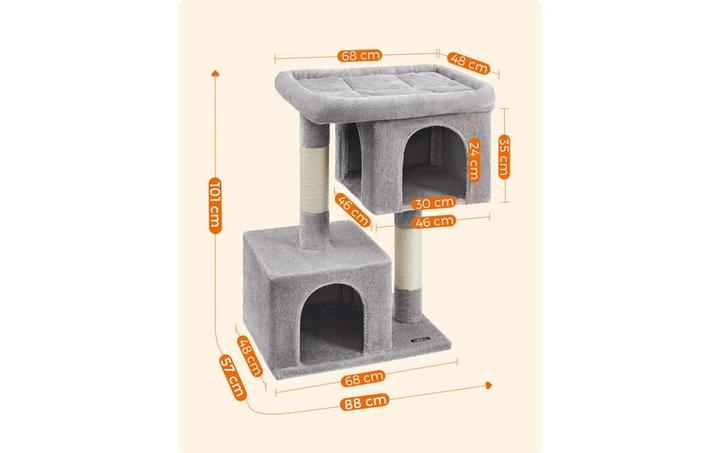 Produktbild Feandrea Simba (101 cm, Hellgrau)
