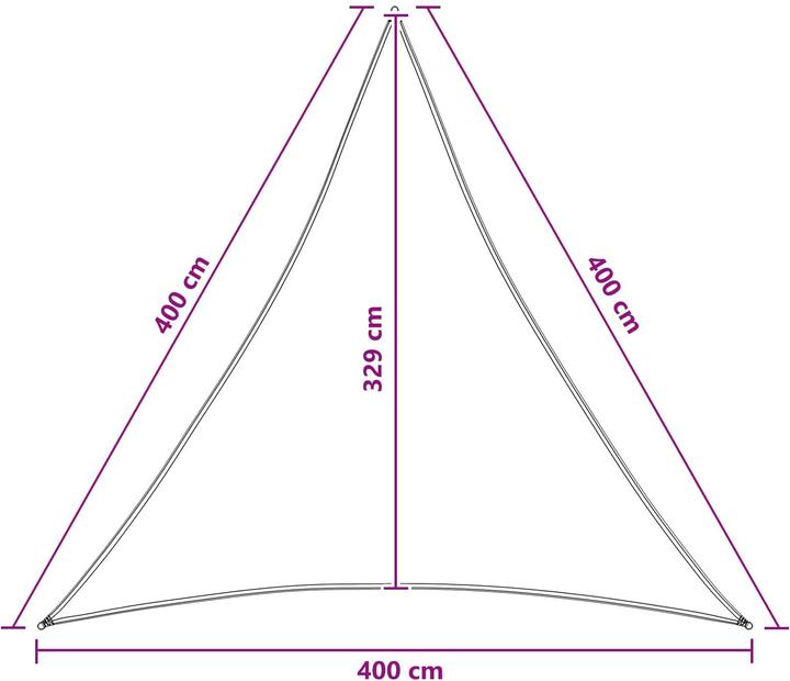Produktbild vidaXL Sonnensegel (400 x 400 cm)