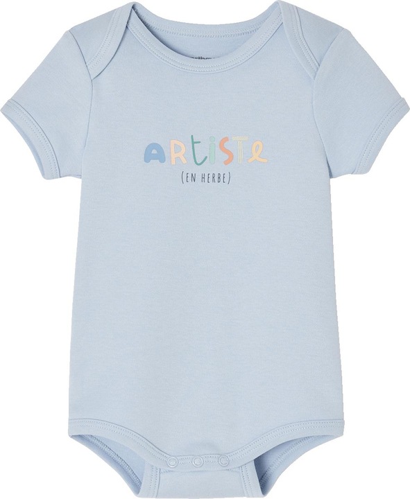 Image du produit Vertbaudet 3er-Pack mitwachsende Baby Schlupfbodys, Bio-Baumwolle Oeko-Tex (56)