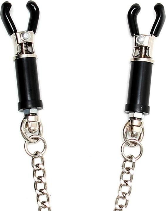 Image du produit Rimba Bondage Play Pince à mamelons ajustable avec chaîne