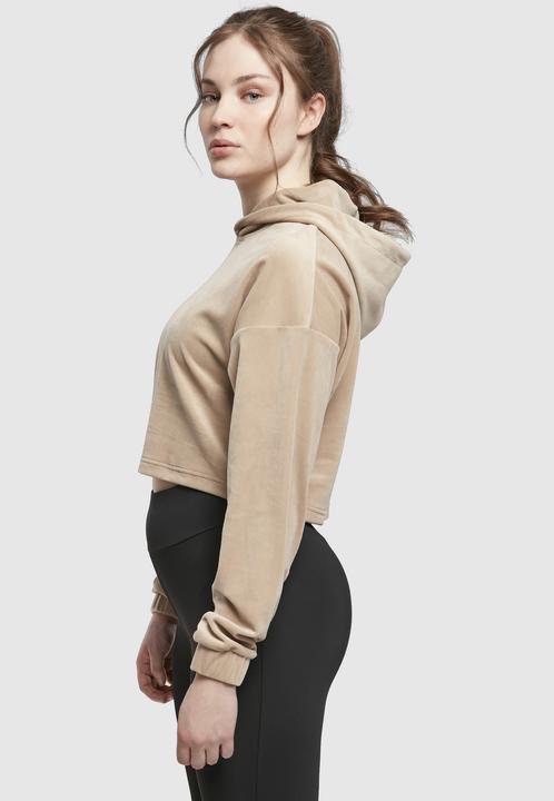 Produktbild Urban Classics Ladies Cropped Velvet Oversized Hoody (M)