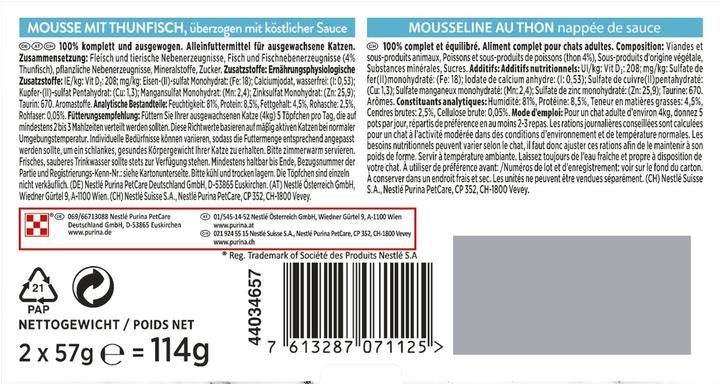 Produktbild Gourmet Mousse mit Thunfisch (Adult, 1 Stk., 114 g)