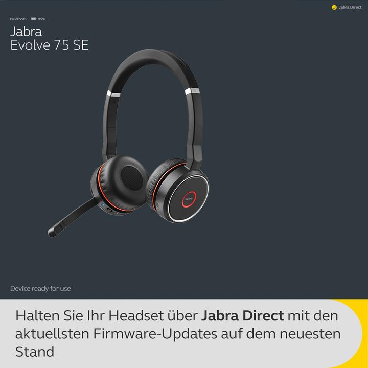 Immagine prodotto Jabra Evolve 75 UC Duo (Senza fili, USB-A)