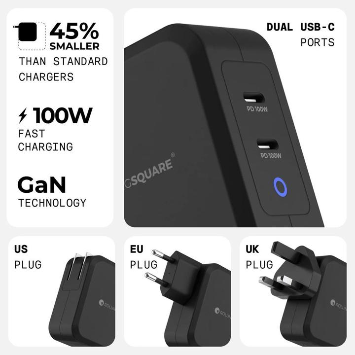 Image du produit Rolling Square GaN Charger 100W (100 W)
