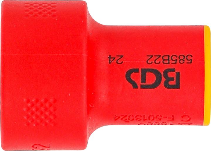 Immagine prodotto BGS VDE-Steckschlüssel-Einsatz Sechskant | Antrieb Innenvierkant 10 mm (3/8") | SW 22 mm (22 mm)