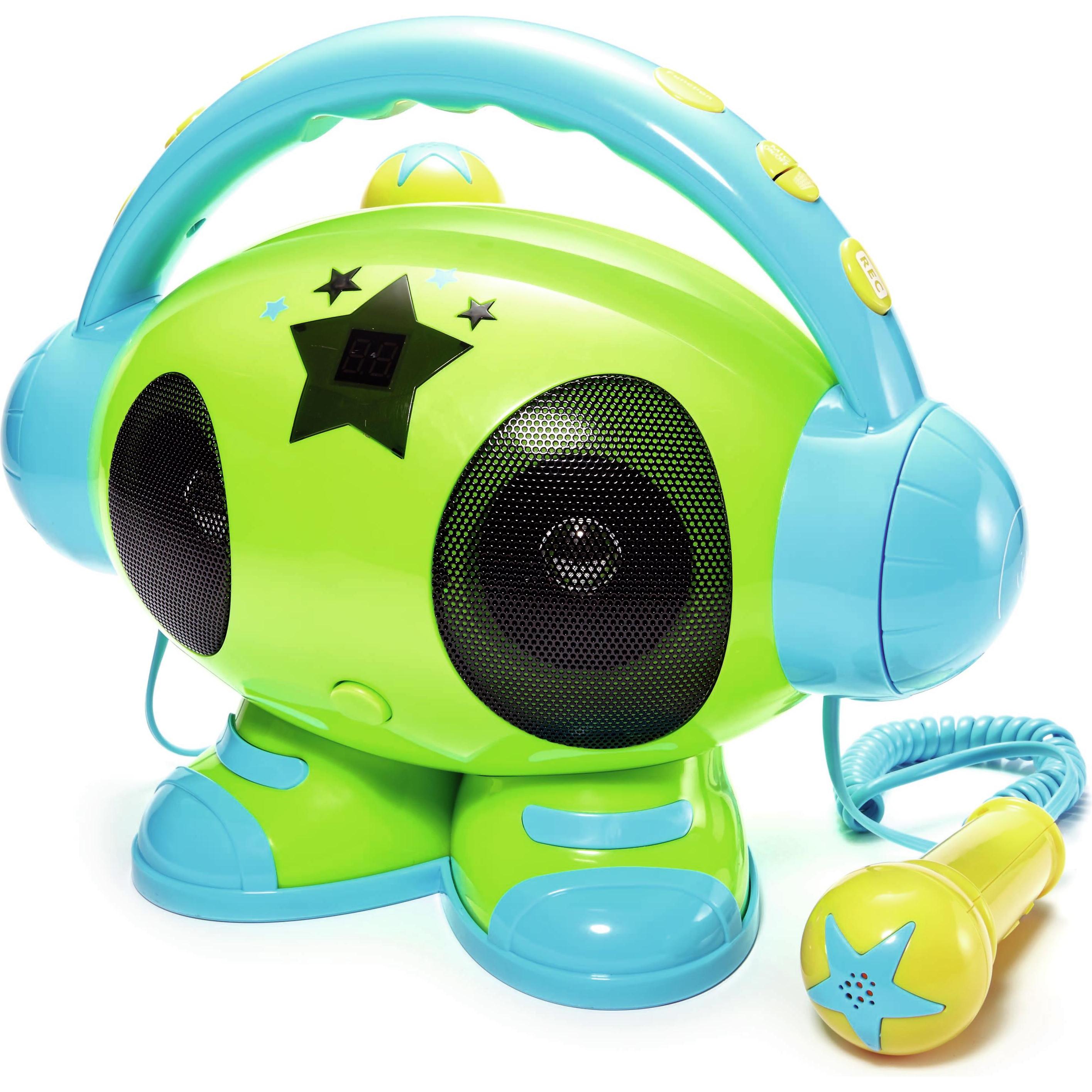 Bigben MP3 Karaoke Robot Verde: Divertimento Karaoke Portatile