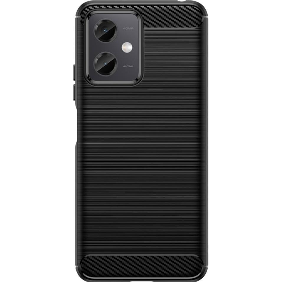 Thumbnail - Screenguard Xiaomi Redmi Note 12 5G Hülle Carbon Brushed Soft TPU (Xiaomi Redmi Note 12 5G), Smartphone Hülle, Schwarz